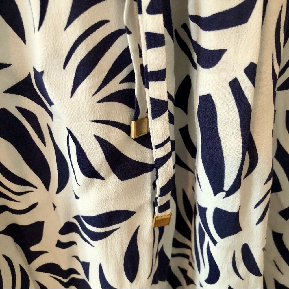 Lilly Pulitzer Blue & White Printed Dress Size 14 - Picture 6 of 10
